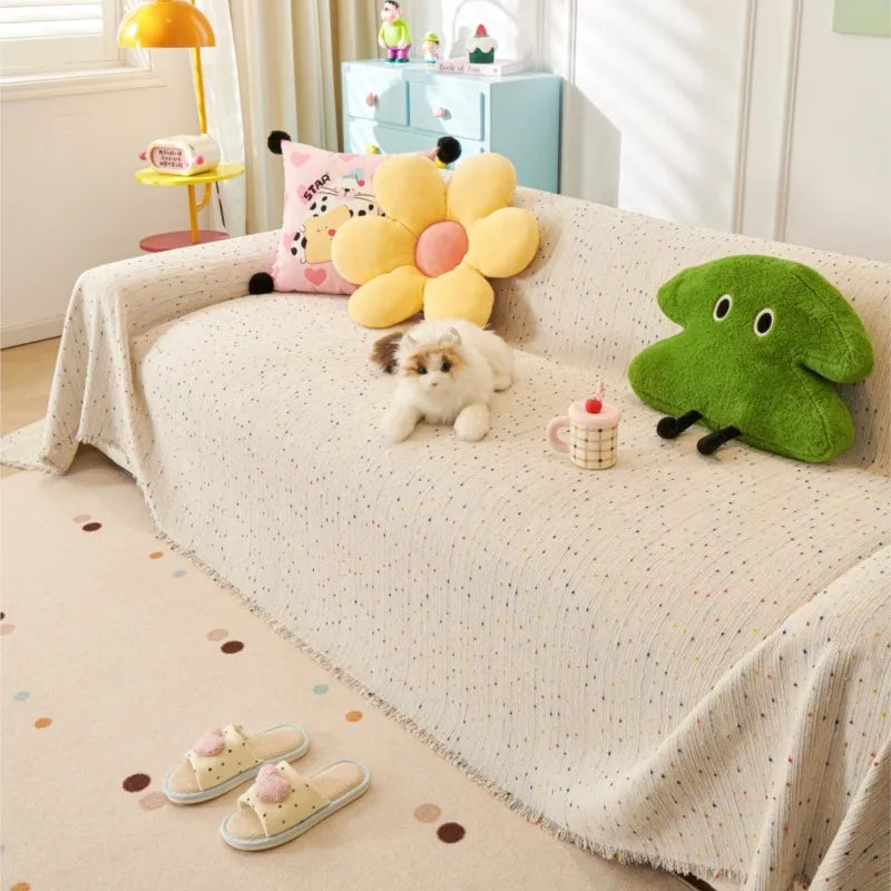 2025 All-Season Chenille Sofa Cover Slipcover Cat Scratch Resistant Dustproof Sofa Cushion Universal Sofa Camping Blanket Mats