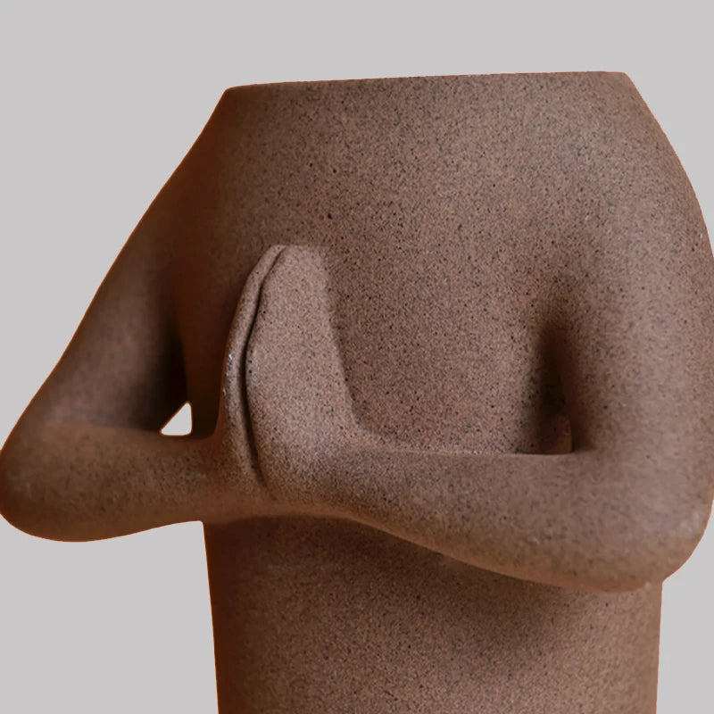 Aesthetic Luxury Vase Tulipe New Style Ceramic General Vases Nordic Flowers Decoration Salon Maison Luxe Minimalist Living Room