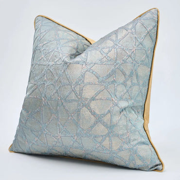 Design Luxury Sofa Cushion Cover Geometric Blue Pillow Cover for Home Hotel Sofa Bedroom Decoration 30x50 45x45 50x50 60x60cm