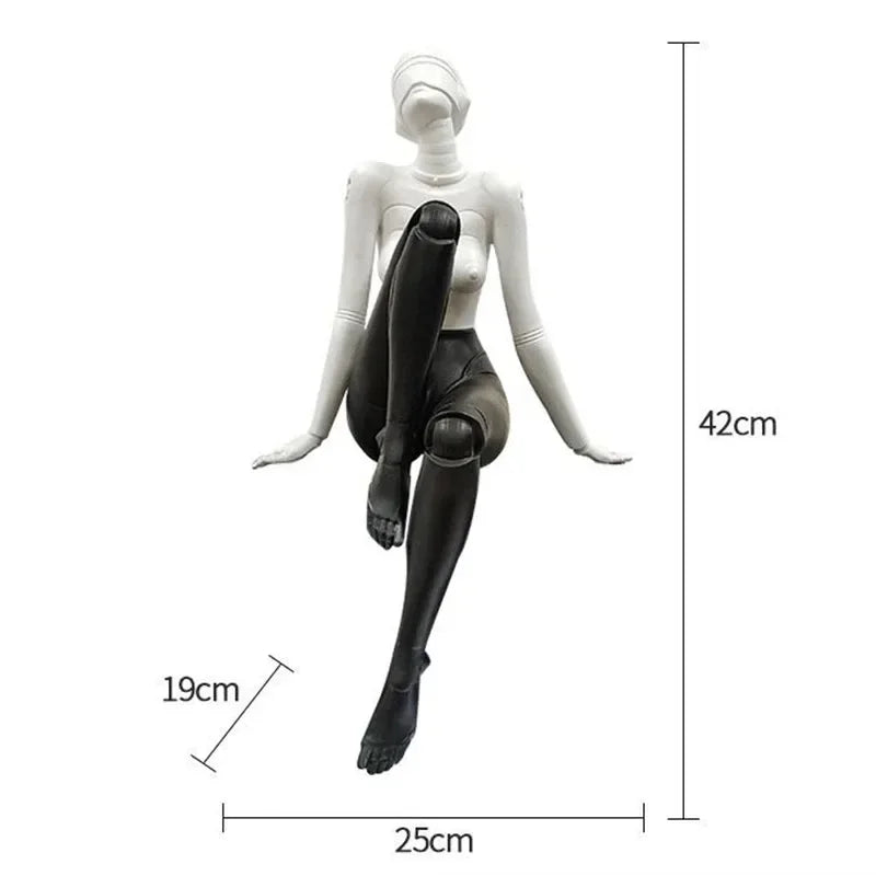 Figurines Sculptures Statue Creative Aesthetic Modern Sculptures Figurines Elegant Bedroom Small Living Room Figurine Decoration