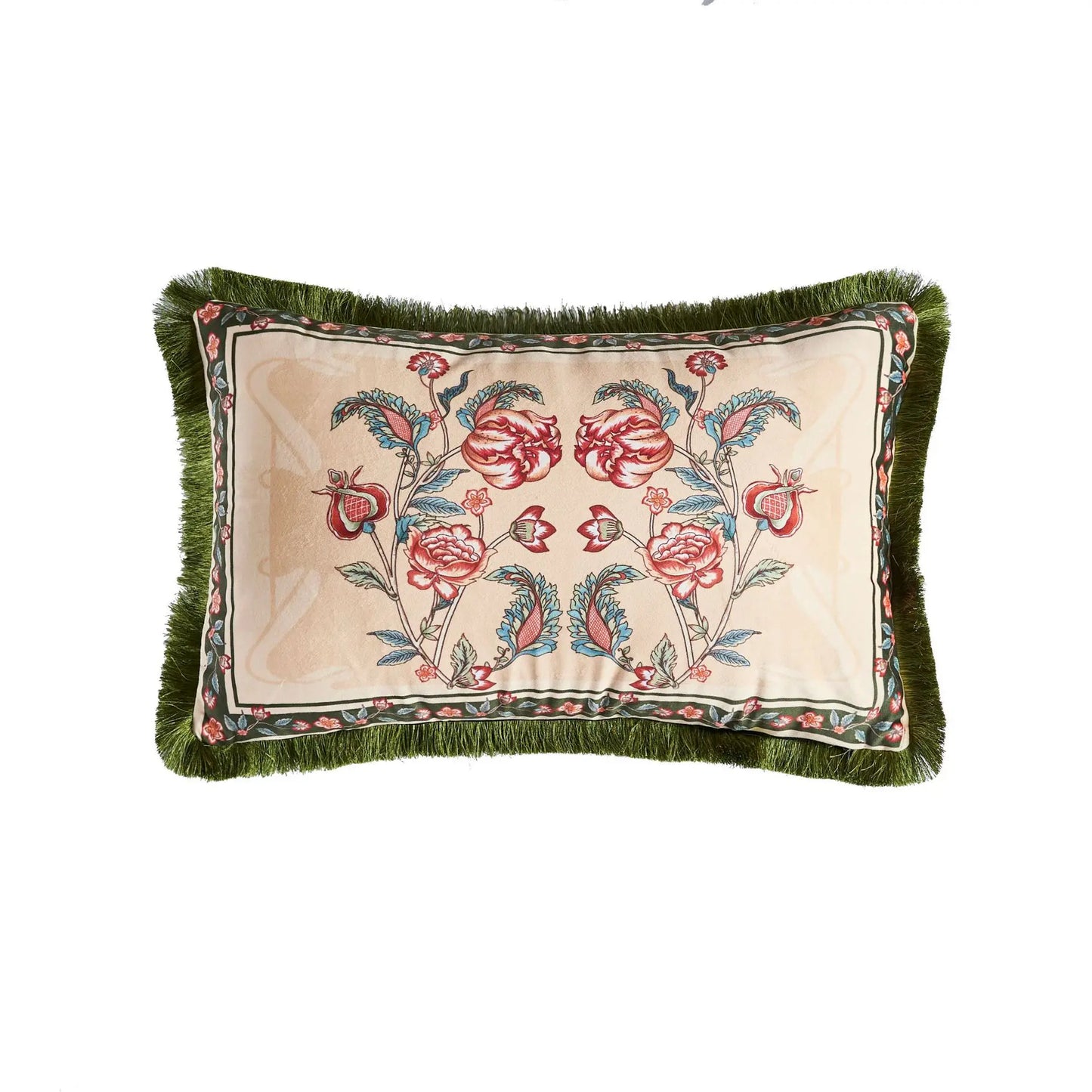 American Retro Tassel Pillowcase, Plant Flower Office Sofa, Bedside Decorative Cushion Cover