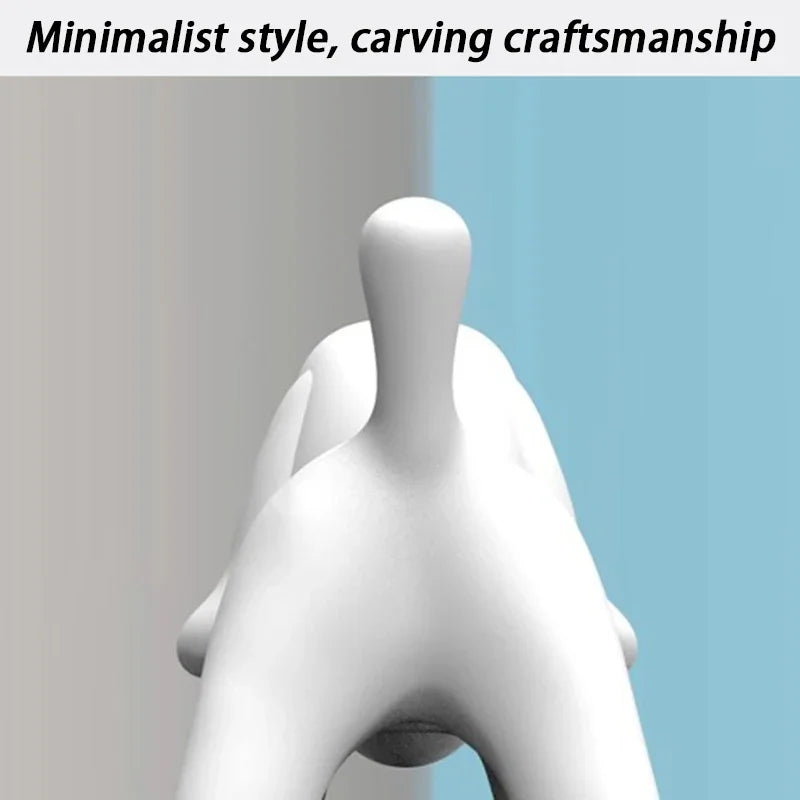 Creative Dog Figurines Art Modern Nordic Miniatures Sculpture Aesthetic Elegant Sculptures Lonesome Dog Figurine Table Decor