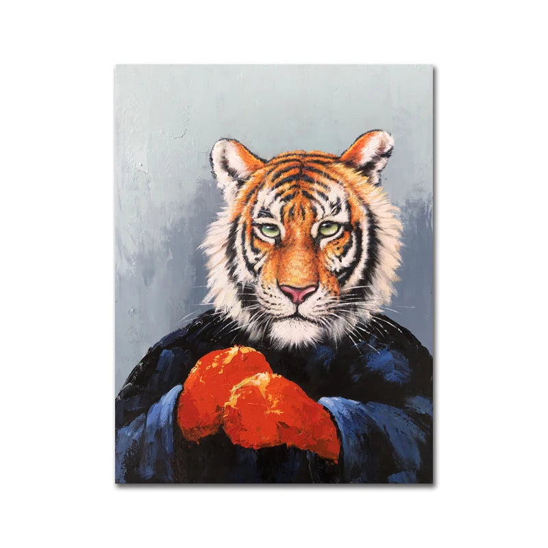 Creative Cartoon Picture Art, 100% Hand Painted, Abstract Oil Painting on Canvas, Wall Art for Living Room, Home Decor, No Frame