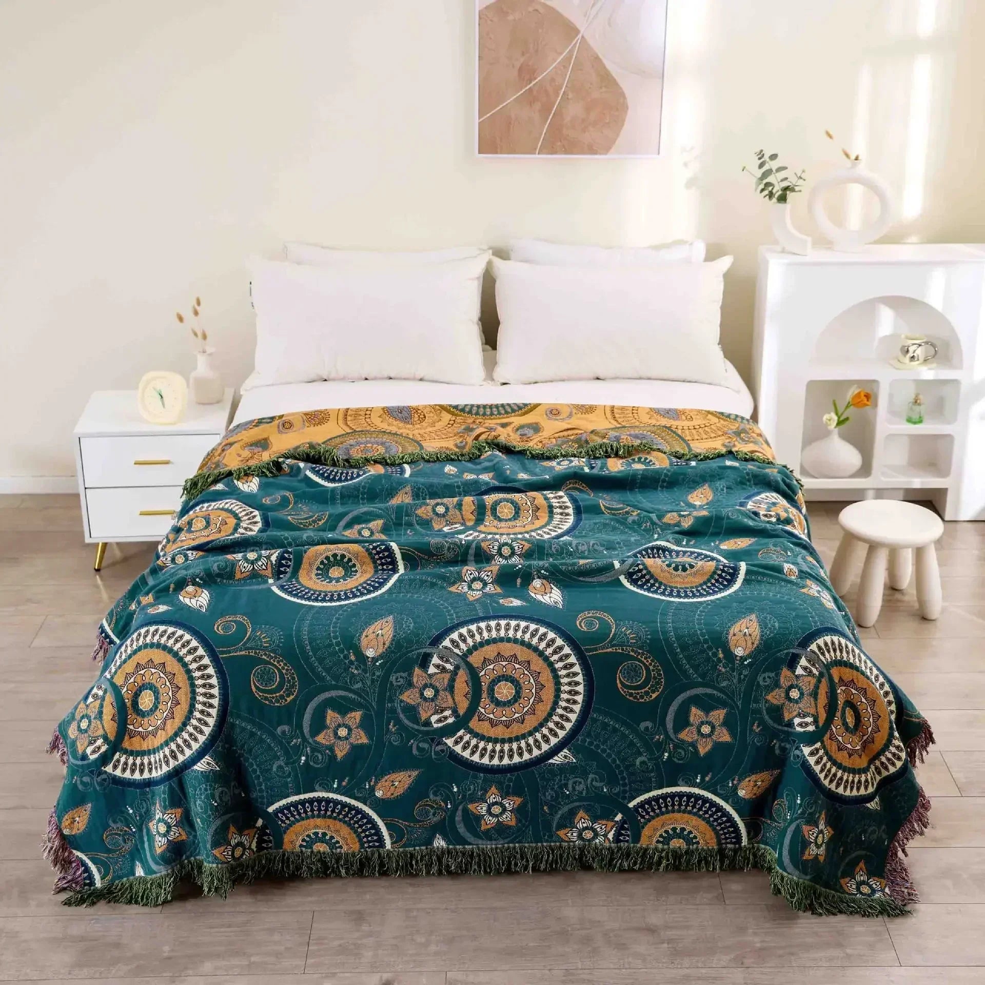 Japanese Cotton Double-sided Sofa Cover Throw Blanket For Bed Towel Cover Four Seasons General Quilt Bed Sheet Travel Blanket