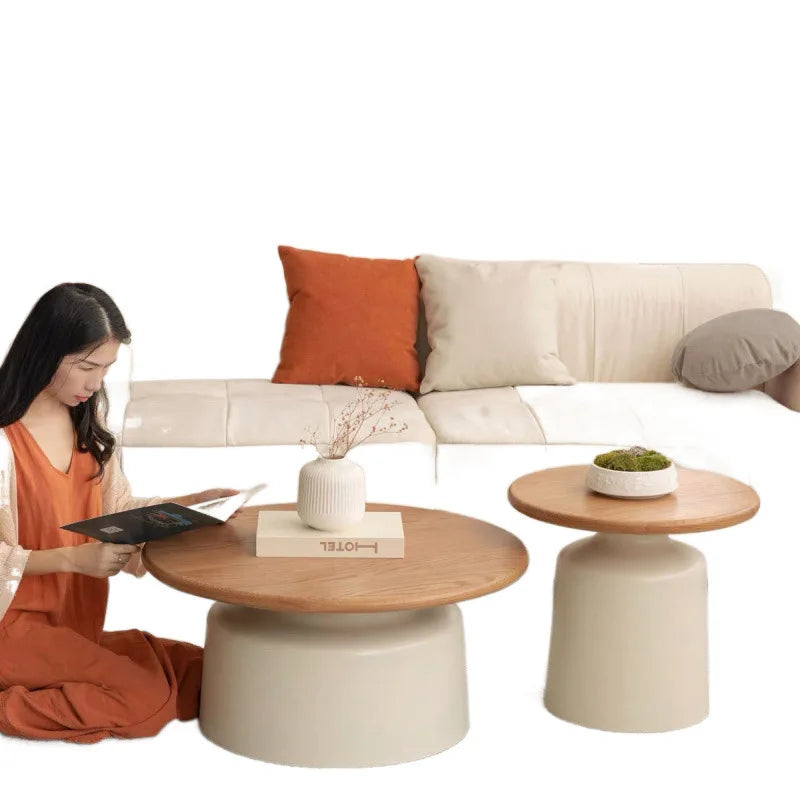 Scandinavian Round Coffee Table Set – view 5, modern home furniture