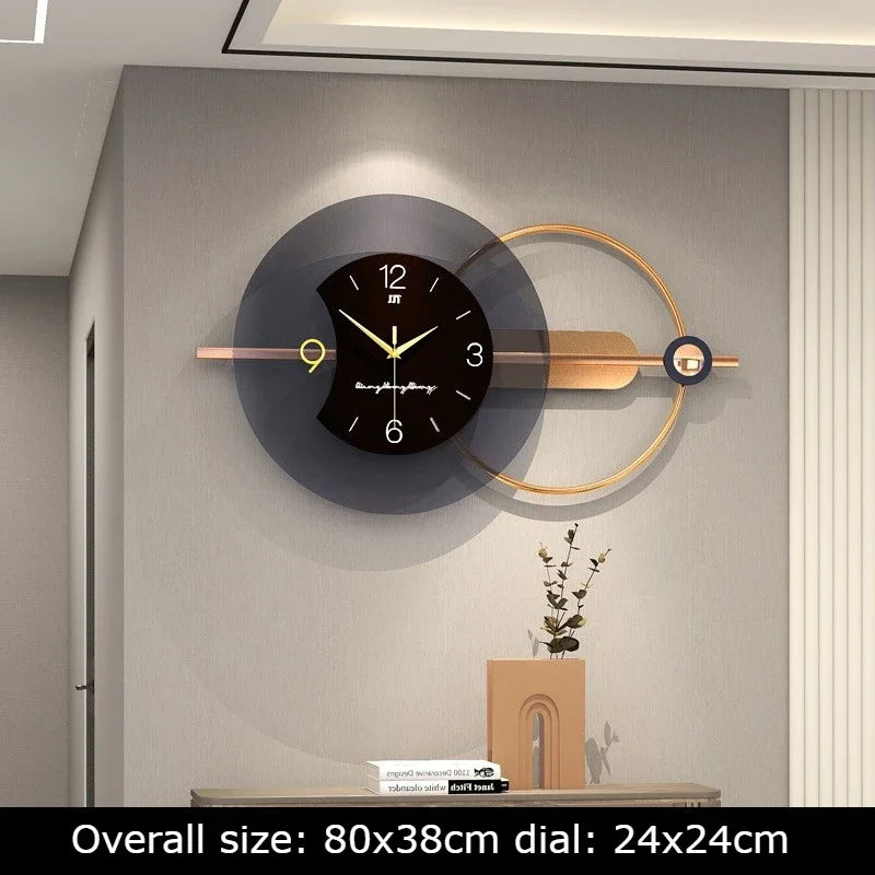 Aesthetic Silent Wall Clocks Acrylic Modern Large Luxury Clocks Elegant Office Wall Clock Design Hotel Watches Living Room