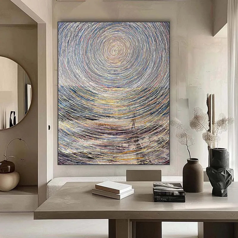 Original Dafeng Landscape Oil Paintings  Hand Painted Modern Abstract Oil Painting On Canvas Wall Art Home Decoration No Frame