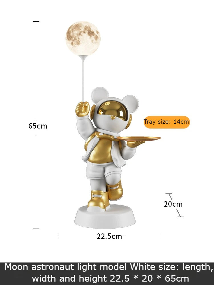 Nordic Resin Figurines Lamps Creative Tray Aesthetic Accessories Miniature Storage Sculptures Luxury Ornaments Home Decoration