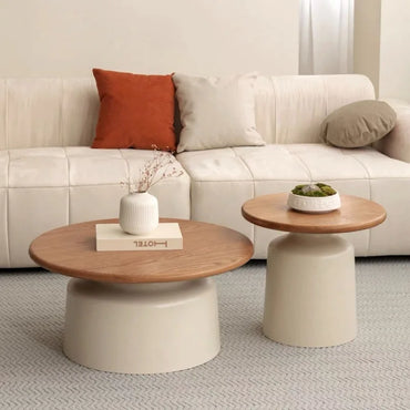 Scandinavian Round Coffee Table Set – view 2, modern home furniture