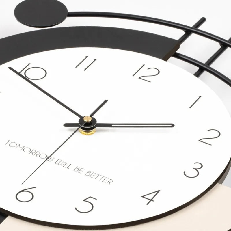 Modern Simple Wall Clock Living Room Silent Luxury Creative Metal Casing Groot Nordic Bedroom Wall Clocks Gift Ideas Home Decor