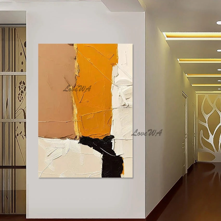 Luxury Living Room Decoration Abstract Art Canvas Picture No Framed, The Composition Is Clever Hand Paintings Acrylic Textured