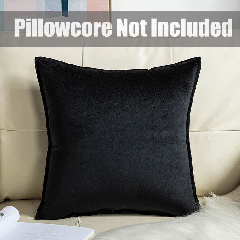1 Piece Super Soft Velvet Solid Color Living Room Sofa Decorative Cushion Cover Pillow Cover (excluding Filler)