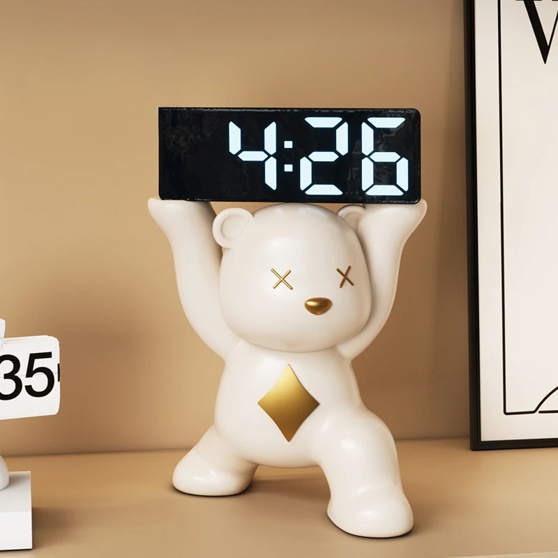 Led Silent Table Clocks Unique Luxury Cute Aesthetic Alarm Clock Nordic Modern Desk Clock Office Digital Clocks Decoration