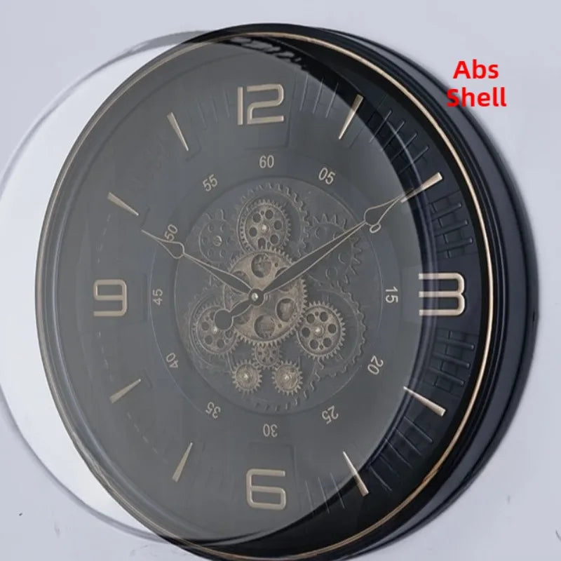 Gear Wall Clock Modern Wall Watch Nordic Elegant Decorative Clocks Silent Luxury Aesthetic Living Room Watches Home Decoration