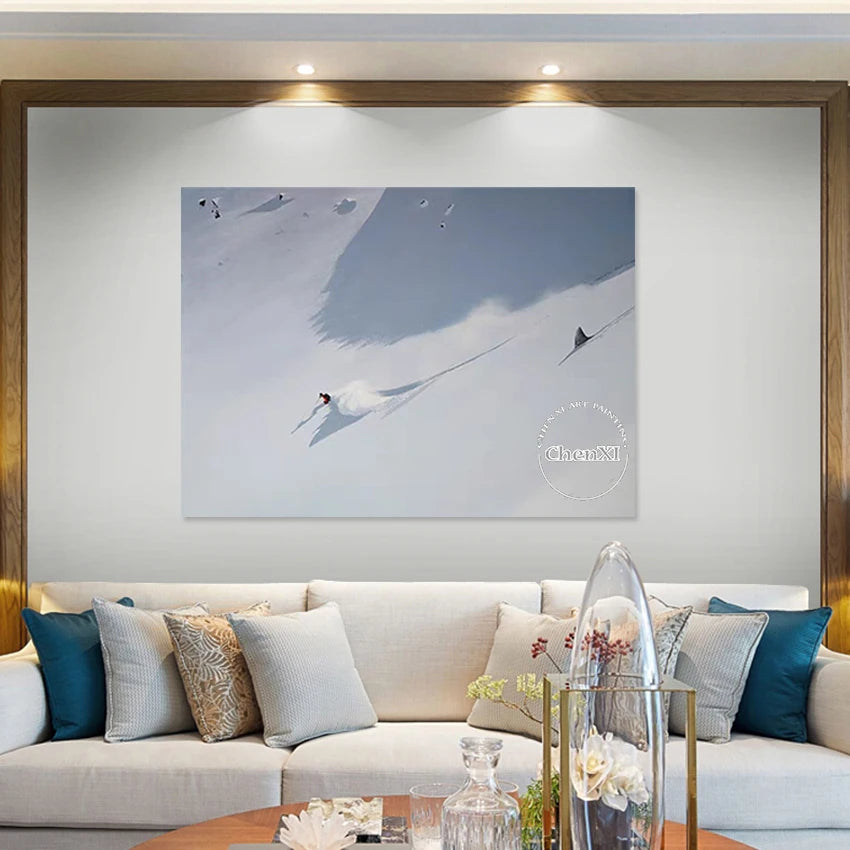 Figure Impressionist Oil Paintings, Landscape Art Wall, Texture Abstract Canvas Picture, Frameless, Large Size Office Artwork