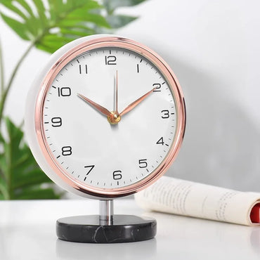 Living Room Table Clock Modern Silent Desk Watch Bedside Tabletop Clocks Luxury Desktop Watches Table Decoration Accessories