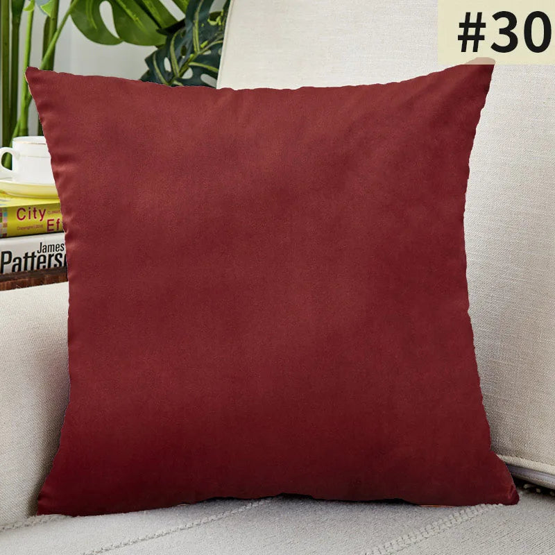 Velvet Cushion Cover Solid Color Throw Pillow Covers for Living Room Sofa Decorative Pillow Home Decor Pillowcase