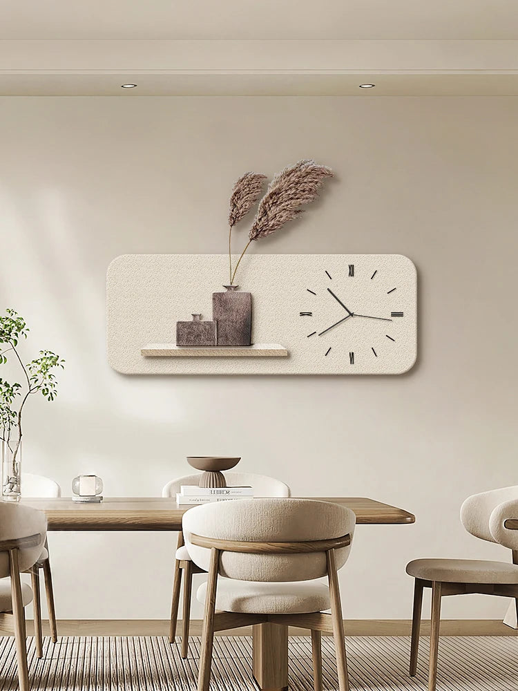 Dining Room Clock Wall Hanging High-end Sandstone Fashion Wall Watch Nordic Entry Luxury Creative Living Room Clock Wall Clock