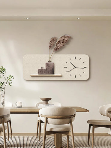 Dining Room Clock Wall Hanging High-end Sandstone Fashion Wall Watch Nordic Entry Luxury Creative Living Room Clock Wall Clock