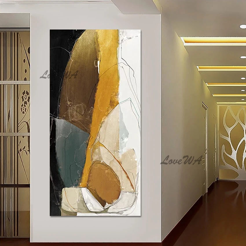 Frameless Abstract Handmade Artwork, Canvas Picture, Acrylic Textured Wall Art, Hot Sale, New Design Decoration Oil Painting