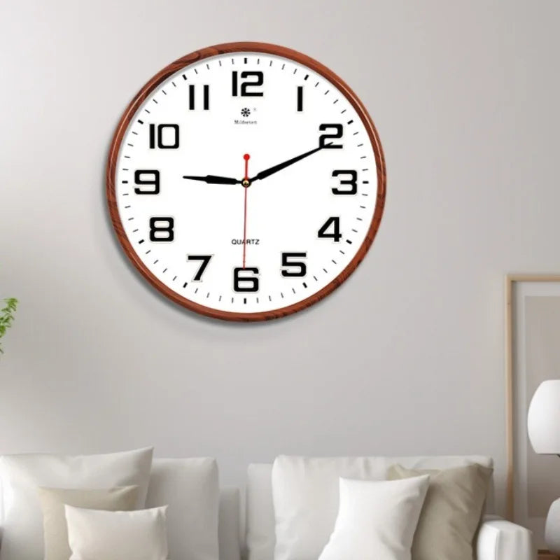 Calendar Wall Clock Modern Wall Watch Luxury Minimalist Elegant Decorative Clocks Interior Silent Aesthetic Living Room Watches