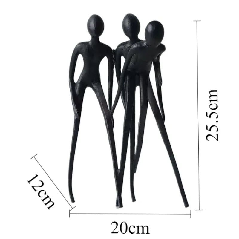 Figure Sculptures Modern Creative Figurines Interior Aesthetic Miniature Ornaments Luxury Table Accessories Home Decorations