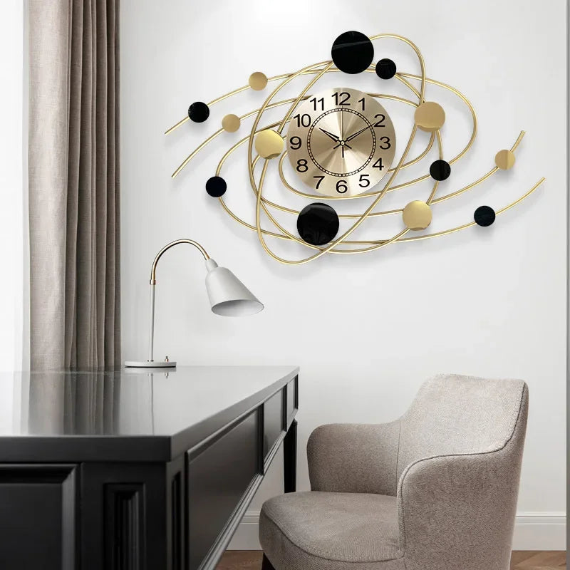 Wall Clock 6.6 Inches Luxury Living Room Modern Wall Clocks Aesthetic Elegant Stylish Kitchen Clock Big Size Decoration Home