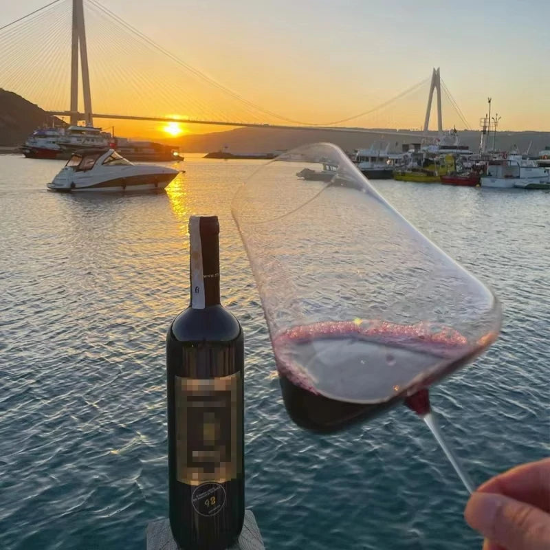 Ultrathin Crystal Wine Glasses Party Stemware Universal Wineglass Volcano Grand Cru Bordeaux Goblet Champagne Cup