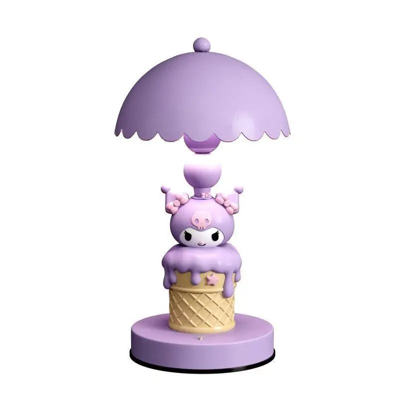 Sanrio Small Desk Lamp Cartoon My Melody Headboard Lamp Eye Friendly Study Rechargeable Girl Study Desktop Cute Decoration Gifts