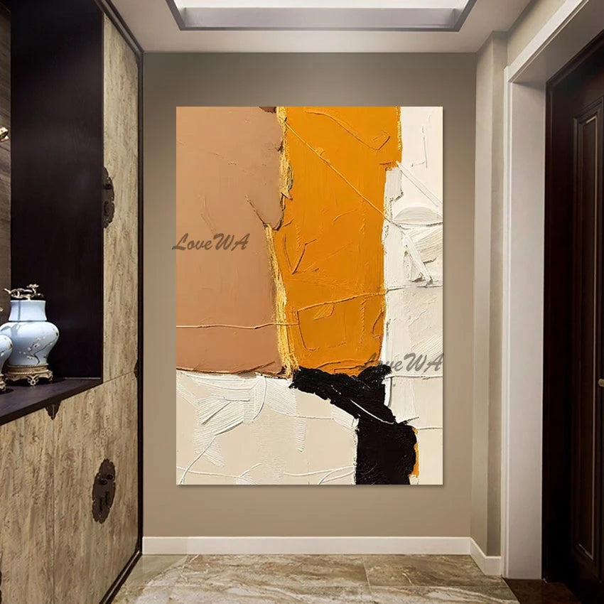 Luxury Living Room Decoration Abstract Art Canvas Picture No Framed, The Composition Is Clever Hand Paintings Acrylic Textured