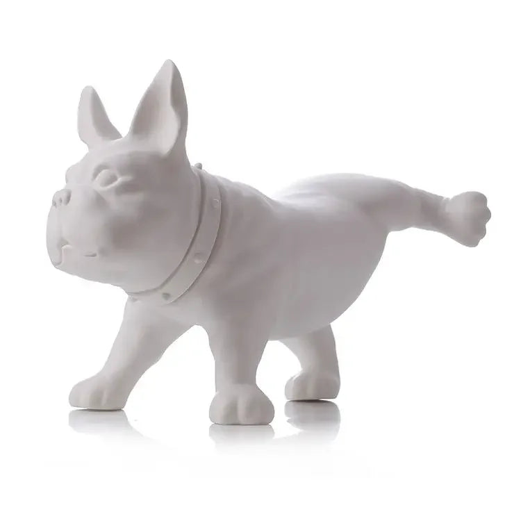 French Bulldog Figurines Creative Art Plastic Miniatures Interior Room Home Decorations Accessories Funny Valentines Day Gift