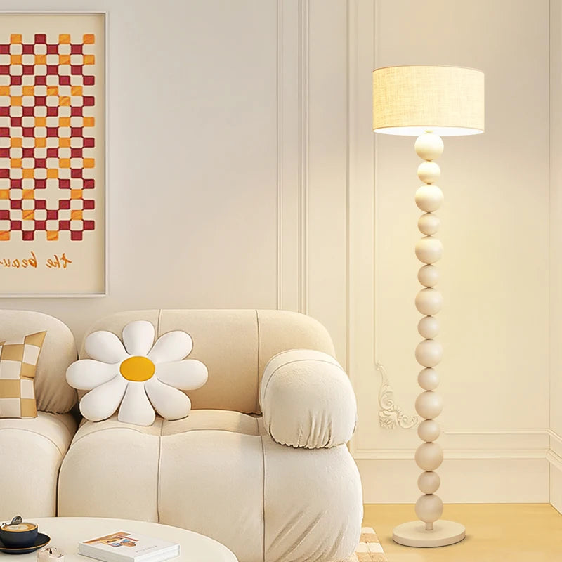 Modern minimalist LED floor lamp, living room, bedroom, study, Nordic Ins style creative remote control dimming vertical lamp