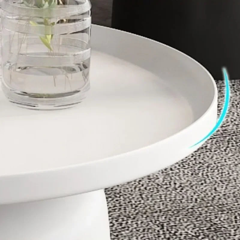 Nordic Minimalist Round Coffee Table with Storage – view 4, modern home furniture