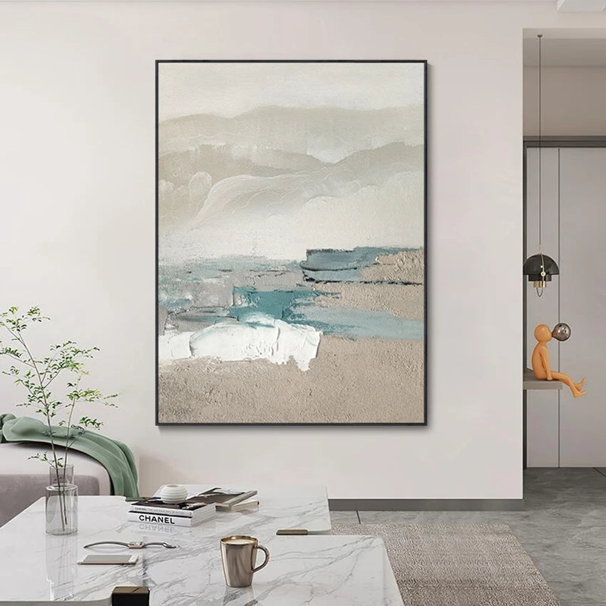 3DThick Texture Minimalist Huge Size 100% Handmade Abstract Oil Painting Canvas Wall Art For Living Room Decoration No Frame