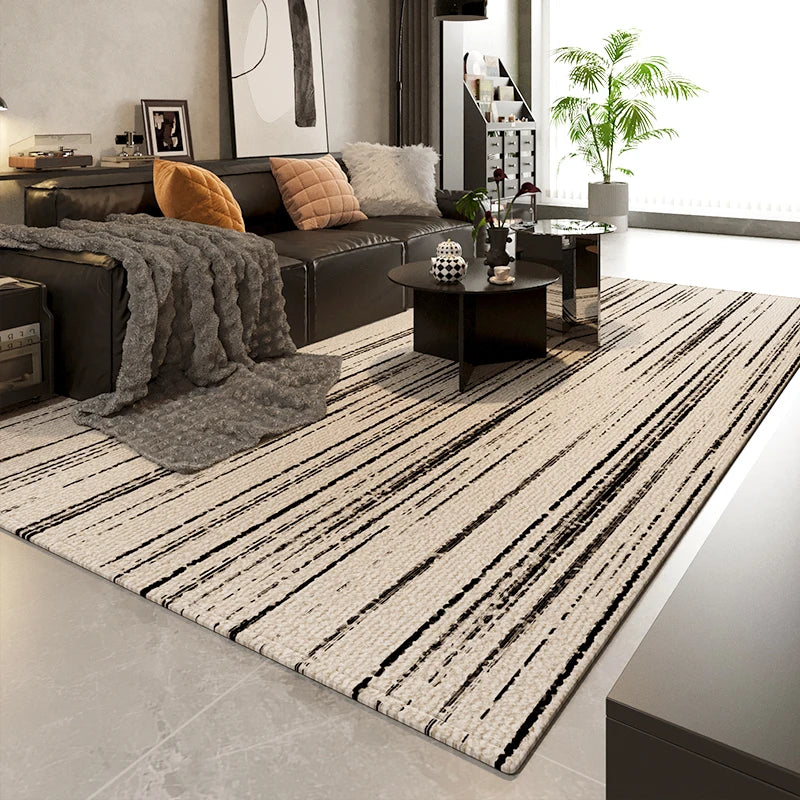Light Luxury Rugs for Bedroom Thick Plush Lounge Floor Mat Modern Style Living Room Decoration Large Carpet Home Fluffy Soft Rug