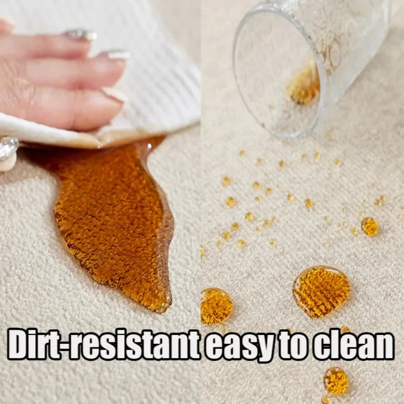 Living Room Carpet Creative Design French Retro Blue Striped Bedroom Bedside Rug Light Luxury High-end Coffee Table Mat Ковер 카펫