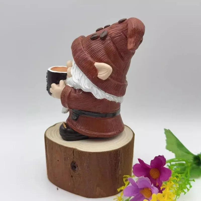 Coffee Gnomes Figurines Creative Figure Sculptures Modern Miniature Ornaments Luxury Aesthetic Accessories Home Decorations