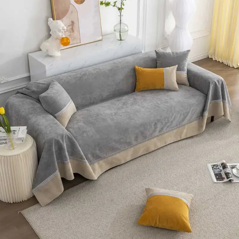 EIFLOY-Patchwork Waterproof Sofa Cover, 2, 3, 4, 5 Seater, Non-slip, Couch Slipcover, Armchair Furniture Protector, for Pets Cat