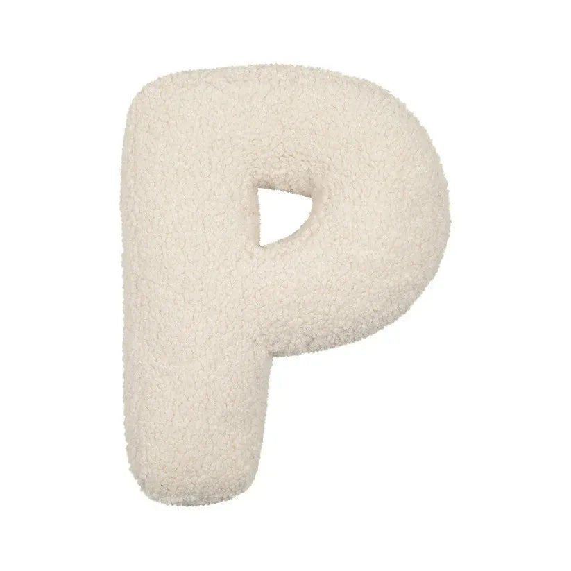 26 Lamb Wool Letter Children's Toy Bedroom Sofa Decoration Pillow Toddler Sleep Soothing Pillow Cushion Pillow Background Set