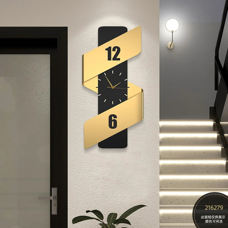 Luxury Digital Wall Clocks Living Room Art Mural Big Size Modern Wall Watch Minimalist Silent Horloge Murale Home Decoration