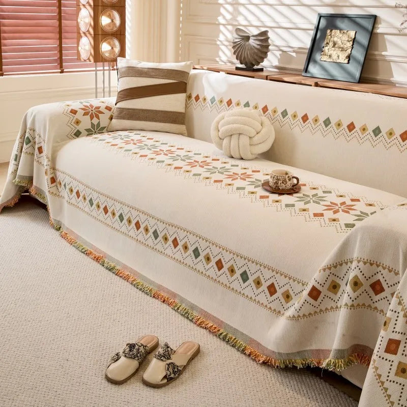 Butterfly Camping Picnic Sofa Cover 2025 All-season Leopard Chenille Sofa Covers Throw Blanket Camping Mats housses de canapé