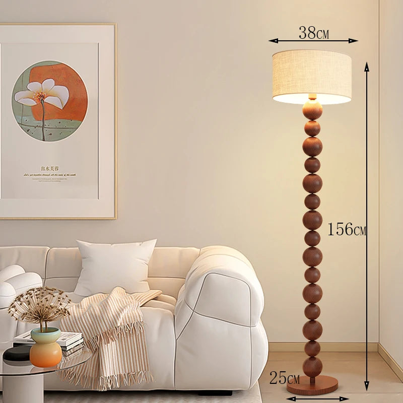 Modern minimalist LED floor lamp, living room, bedroom, study, Nordic Ins style creative remote control dimming vertical lamp