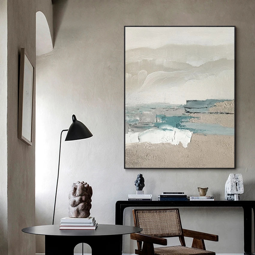 3DThick Texture Minimalist Huge Size 100% Handmade Abstract Oil Painting Canvas Wall Art For Living Room Decoration No Frame