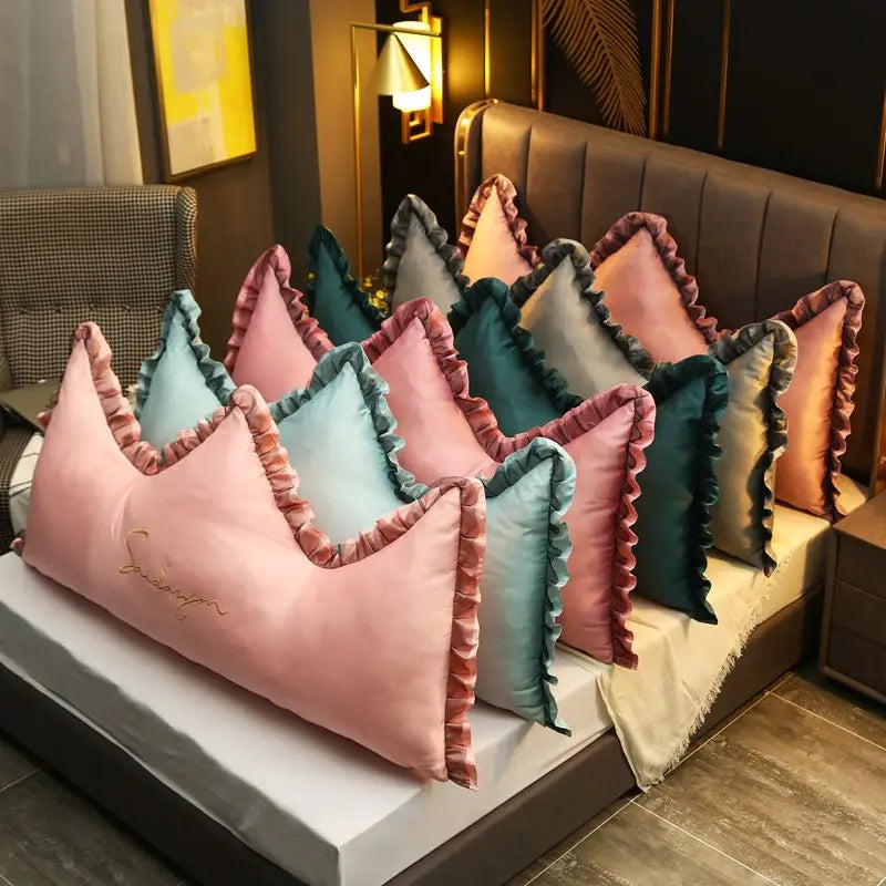 Crown Princ Bede Pillow Soft Plu Sofa Sle Headboard Double Size Bedroom Furniture Decor Trending New Model