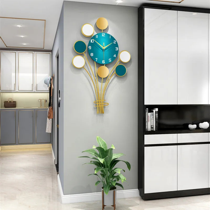 Large Balloon Wall Clocks for Living Room, Modern Design, Big Classic Office Wall Watch, Luxury Brief Iron Clock, Home Decor