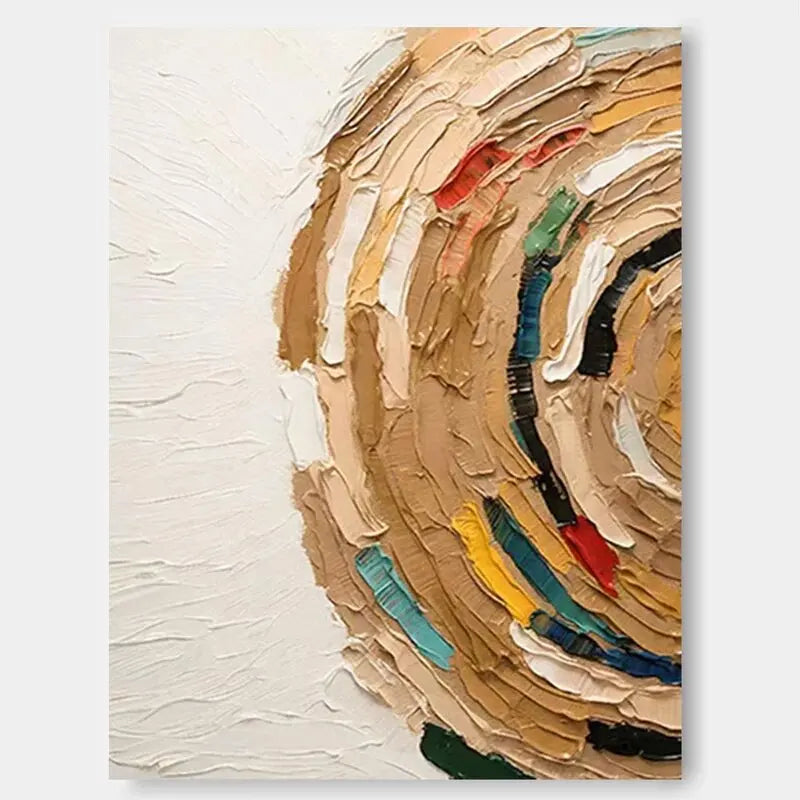 Dafeng Village Pic 100% Hand Painted Modern Abstract Oil Painting On Canvas Wall Art For Living Room Home Decoration No Frame