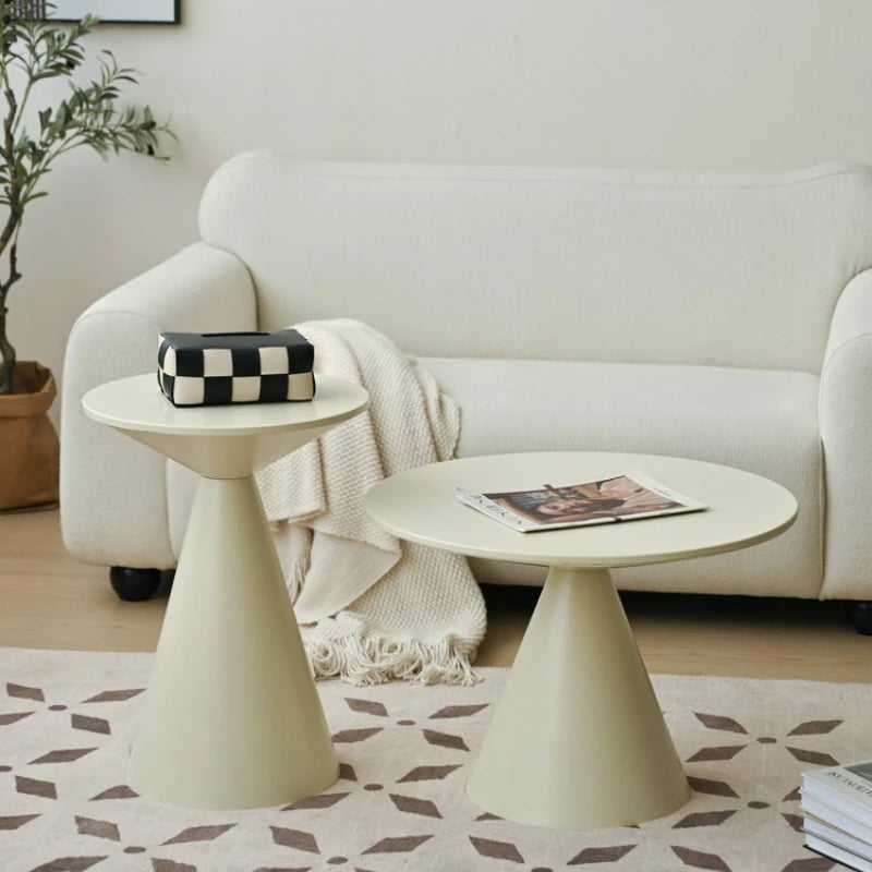 Round Metal Coffee Table - Modern Minimalist Design – view 4, modern home furniture