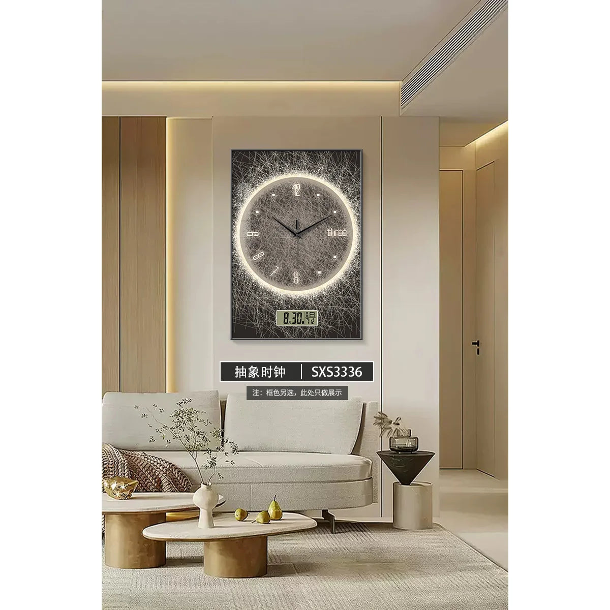Abstract dining room decorative painting wall clock home decorative art when hanging pictures