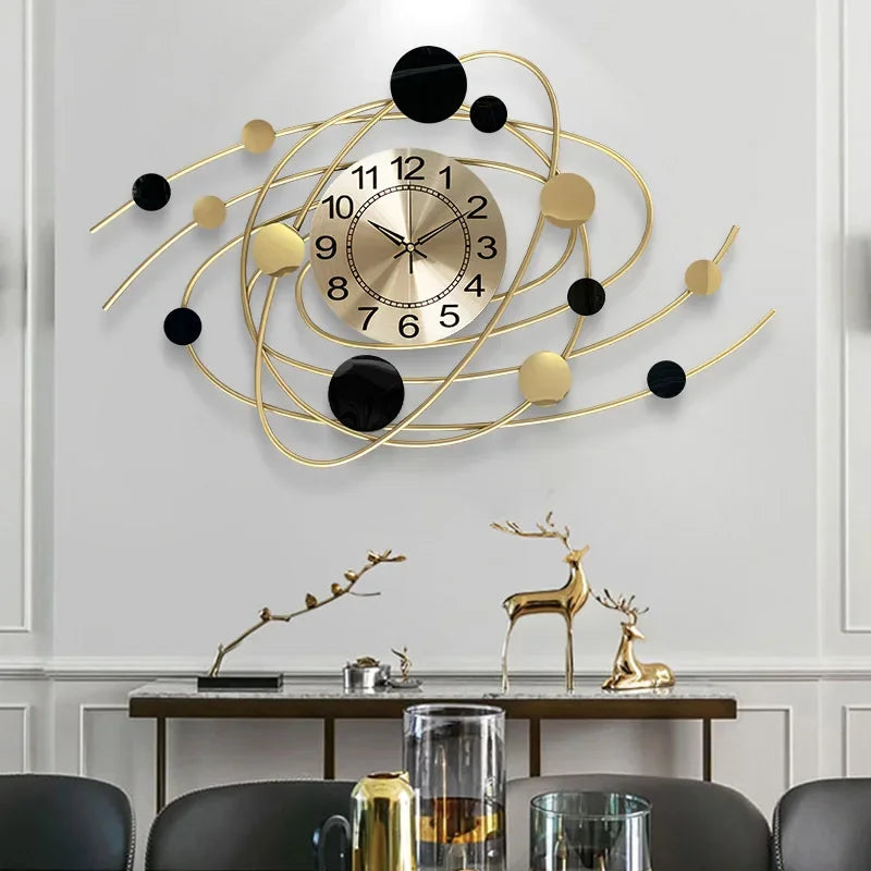 Wall Clock 6.6 Inches Luxury Living Room Modern Wall Clocks Aesthetic Elegant Stylish Kitchen Clock Big Size Decoration Home