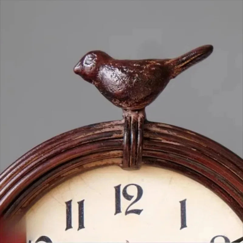 Bird Shape Table Clock Retro Pendulum Desk Clocks Silent Living Room Decoration Tabletop Watch Luxury Bedroom Desktop Watches